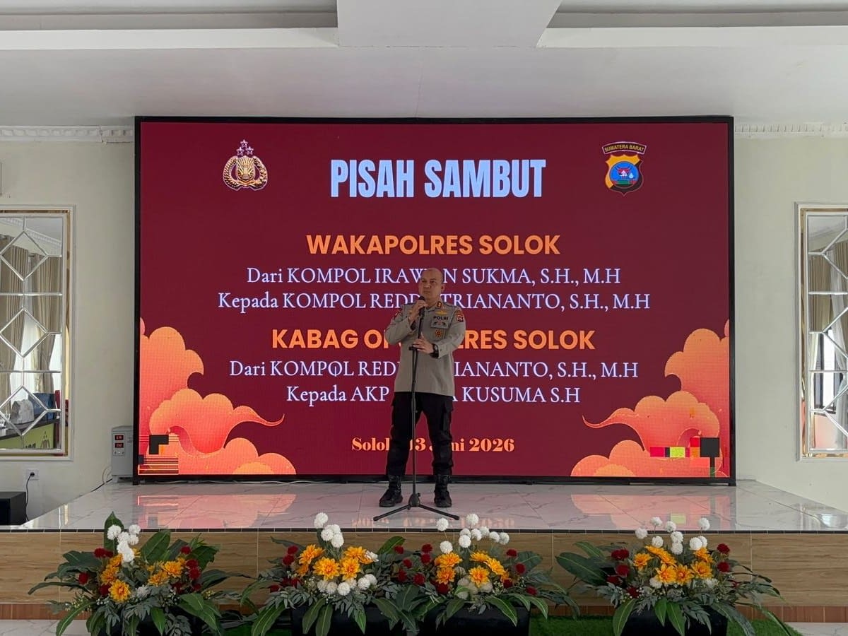 Kapolres Solok Pimpin Sertijab Wakapolres dan Kabag Ops