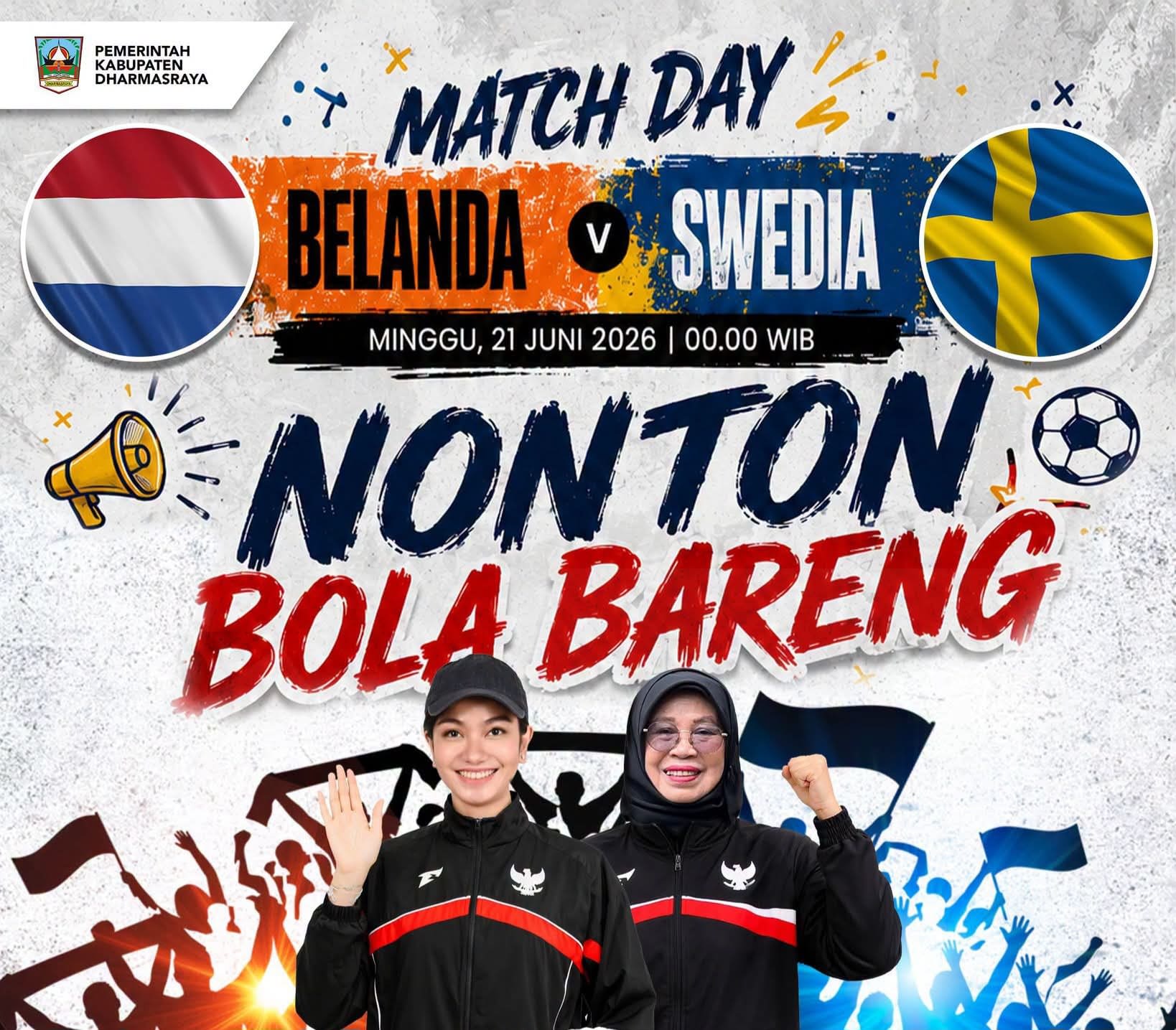 Piala Dunia 2026 Dharmasraya Hadirkan Nobar Meriah, UMKM dan Live Music