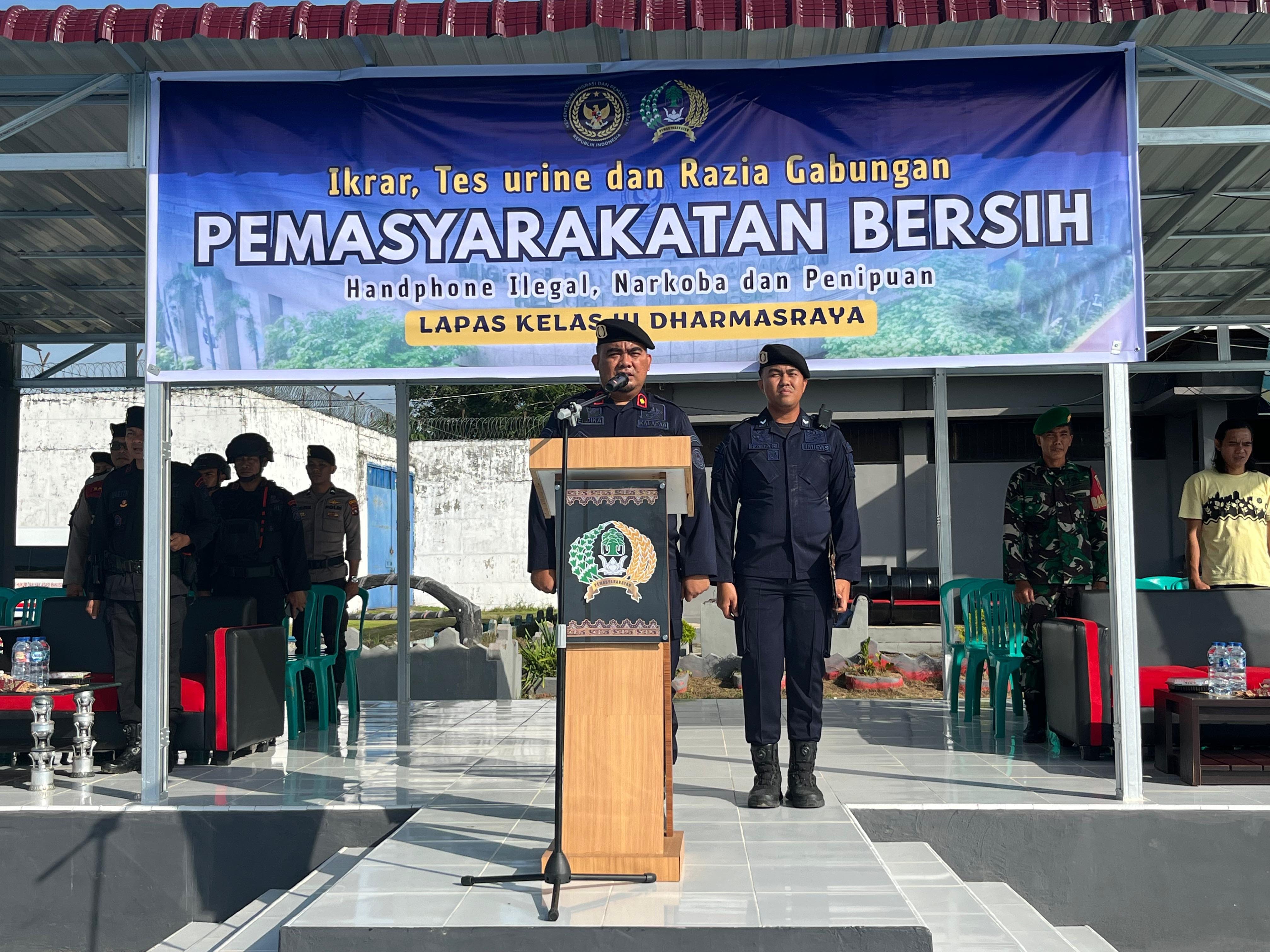 Lapas Dharmasraya Perkuat Komitmen Berantas Halinar dan Narkoba