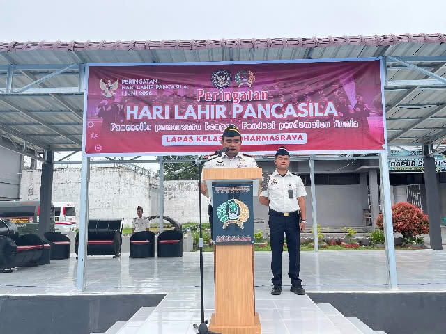 Lapas Dharmasraya Gelar Upacara Hari Lahir Pancasila 2026, Kalapas: Pancasila Harus Hadir dalam Setiap Langkah